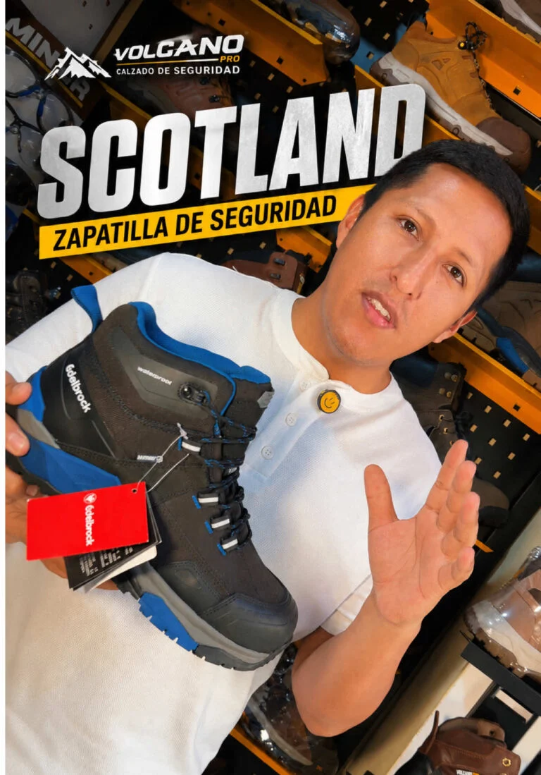 Zapatilla de seguridad SCOTLAND para minería impermeable y dieléctrica ⚡️ Escríb…