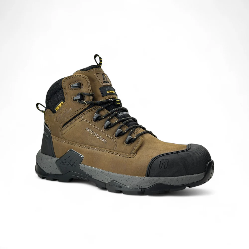 Zapato de Seguridad Impermeable Cuero Nobuck Viper CT Para Hombre