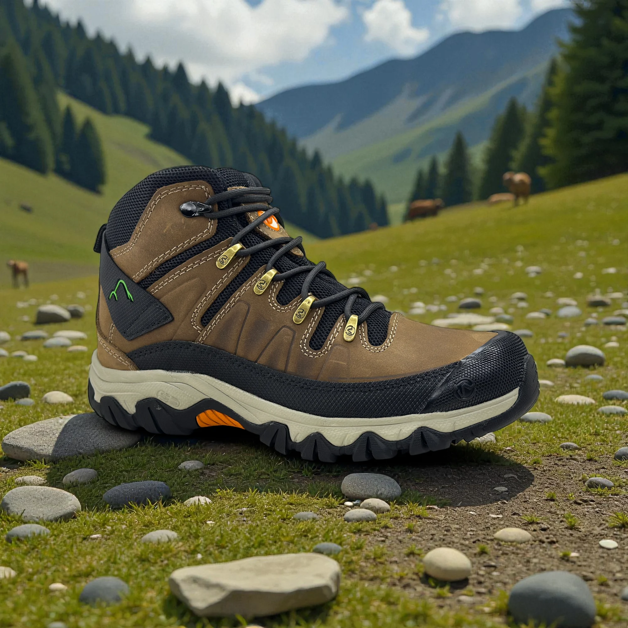 Zapatilla de Trekking Wolfito Modelo Atuk Café - Imagen de 5