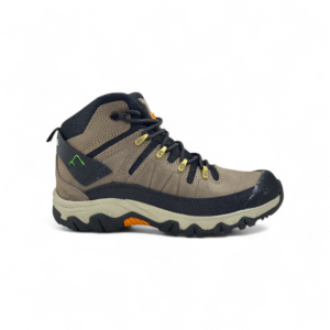 ZAPATILLA DE TREKKING HOMBRE DE CUERO gris - WOLFITO - Imagen de 2