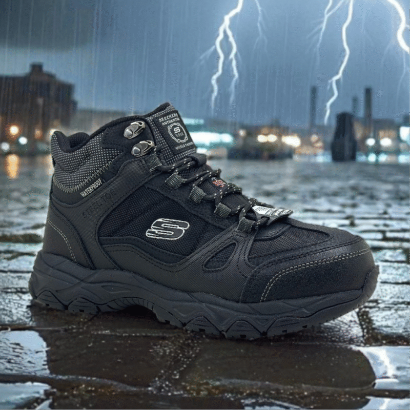 Zapatillas Ledom Skechers Punta de Acero Imperneable - Imagen de 6