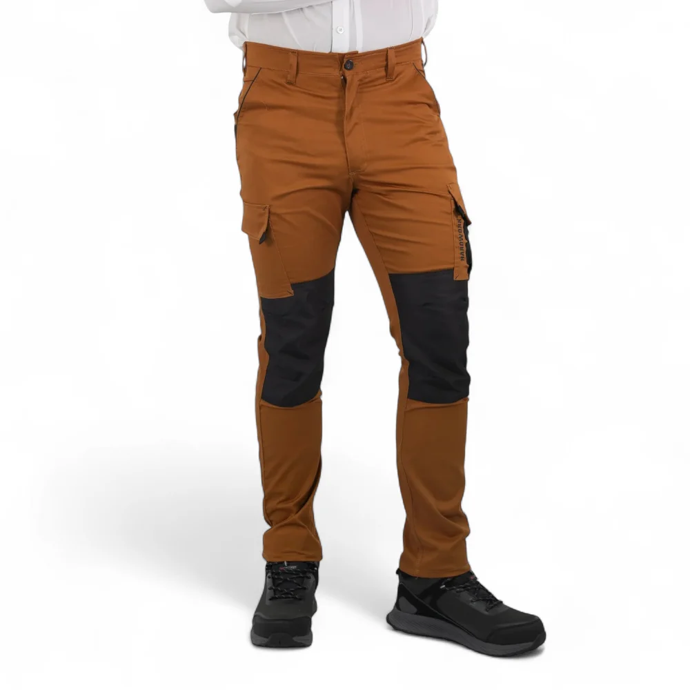PANTALON HARDWORK DAKOTA SPANDEX CAMEL - Imagen de 2