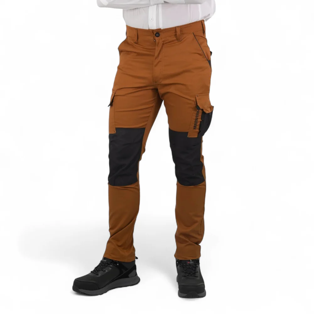 PANTALON HARDWORK DAKOTA SPANDEX CAMEL - Imagen de 3