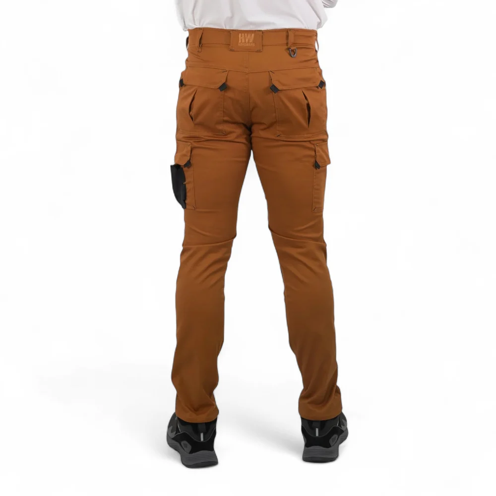 PANTALON HARDWORK DAKOTA SPANDEX CAMEL - Imagen de 4