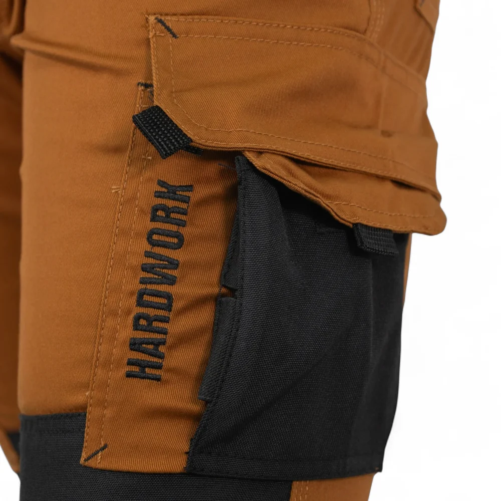 PANTALON HARDWORK DAKOTA SPANDEX CAMEL - Imagen de 6