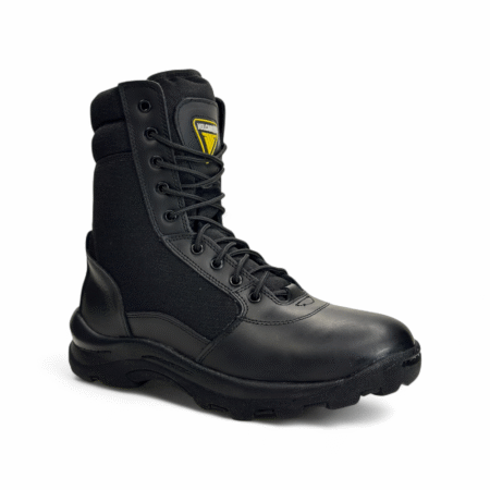 Borceguí Táctico Negro Cuero Vacuno 2mm - Ligero, Confortable y Resistente