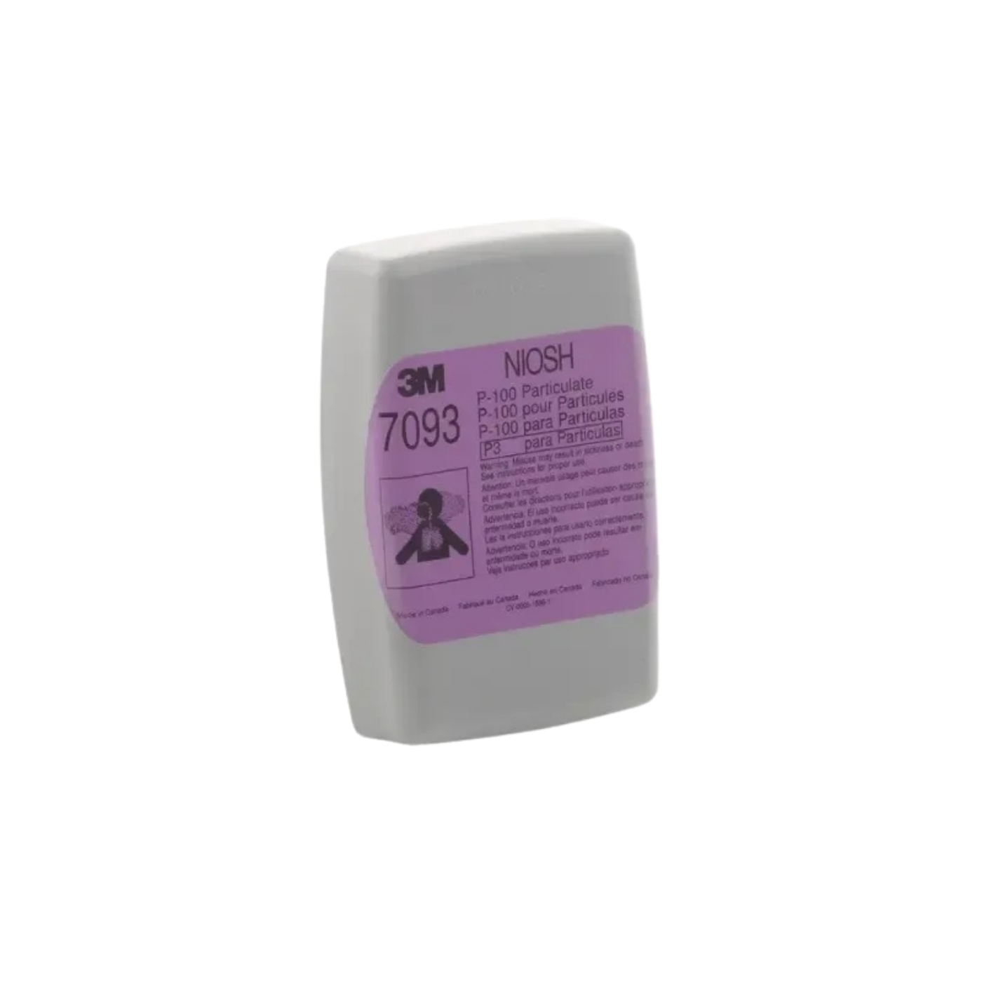 Filtro 3M 7093B P100 - Alta Eficiencia de Filtración contra Partículas y Humos Metálicos - Imagen de 2