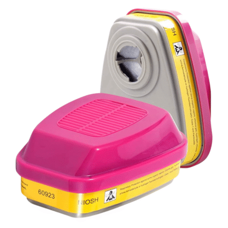 Cartucho Mixto con Filtro 3M 60923 - Protección Contra Gases Ácidos, Vapores Orgánicos