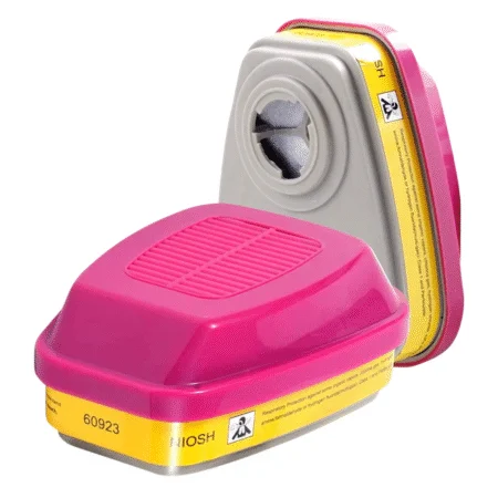 Cartucho Mixto con Filtro 3M 60923 - Protección Contra Gases Ácidos, Vapores Orgánicos