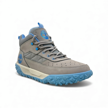 Zapatilla de Cuero Nobuck Plomo Plata para Dama