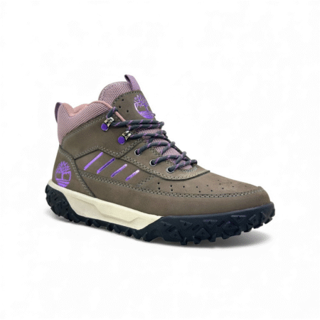 Zapatilla de Cuero Nobuck Plomo Rata para Dama