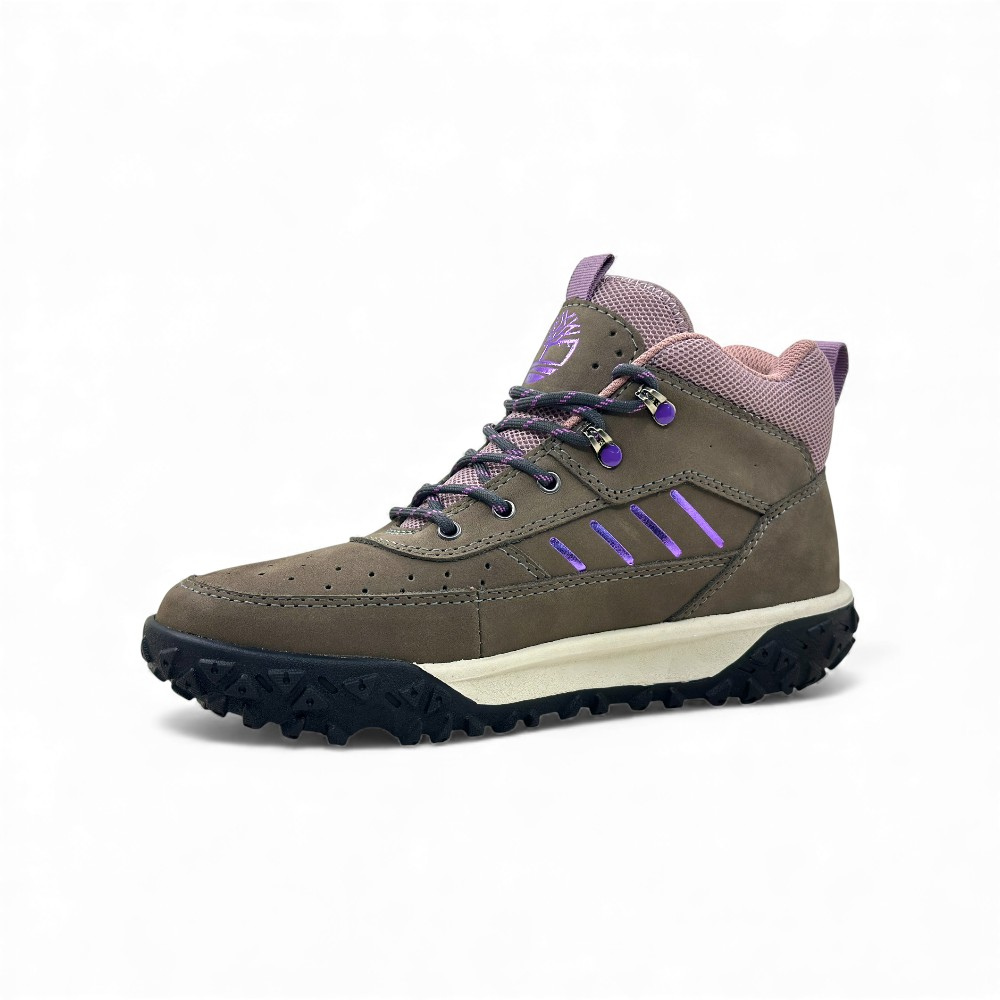 Zapatilla de Cuero Nobuck Plomo Rata para Dama - Imagen de 3