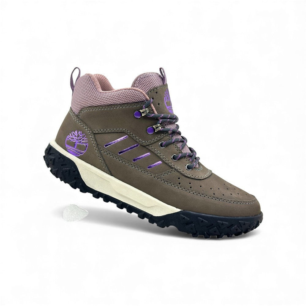 Zapatilla de Cuero Nobuck Plomo Rata para Dama - Imagen de 4