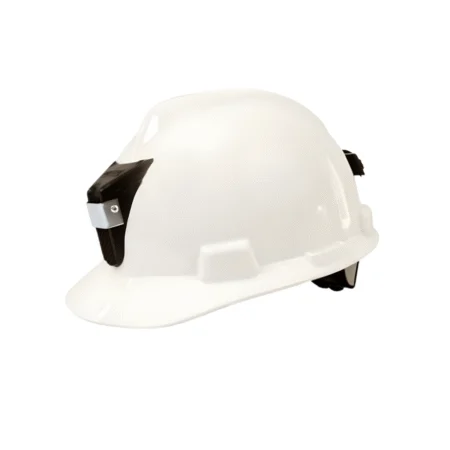 Casco MSA con Porta Lámpara – V-Gard | Suspensión Fast Track y Máxima Seguridad 🦺💡