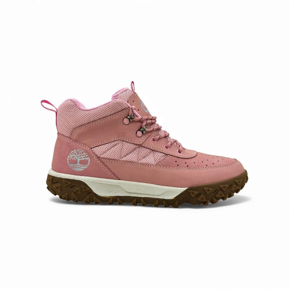 Zapatilla de Cuero Nobuck Rosa para Dama - Imagen de 2
