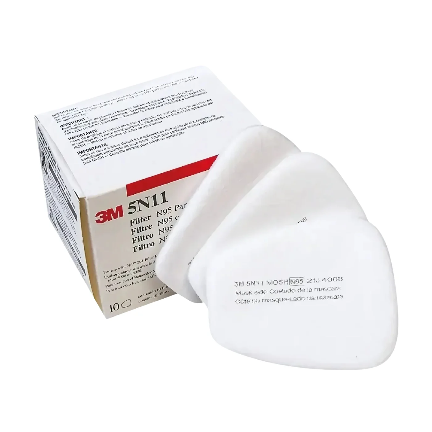 Prefiltro 5N11 3M - Protección contra Polvos y Partículas No Aceitosas, Precio y Compatibilidad con Respiradores 3M - Imagen de 2