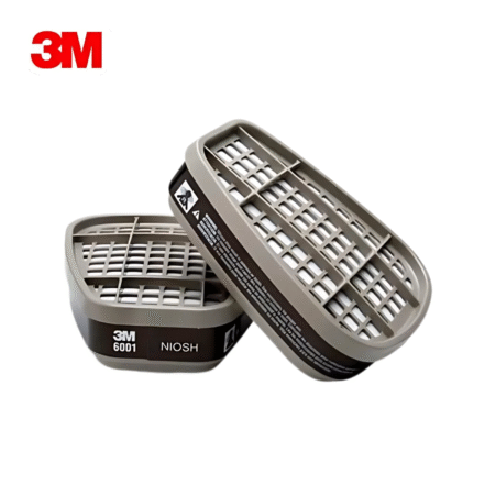 Cartuchos 3M 6001 para Vapores Orgánicos - Protección Eficaz para Mascarillas 3M