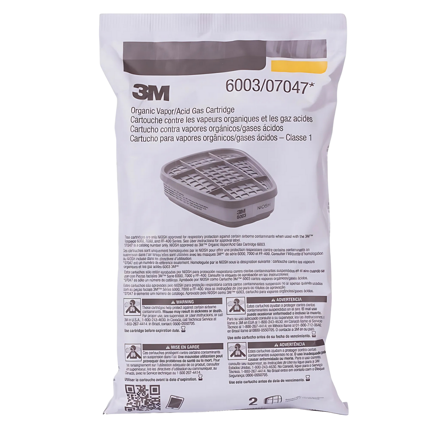 Cartucho 6003 3M – Filtro para Gases y Vapores, Cartuchos 3M 6003 Precio y Protección Eficaz - Imagen de 4