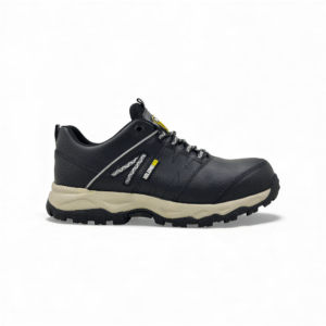 zapatilla de seguridad en cuero con puntera de acero fenix black - Imagen de 2