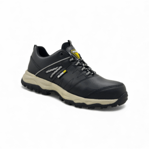 zapatilla de seguridad en cuero con puntera de acero fenix black - Imagen de 4