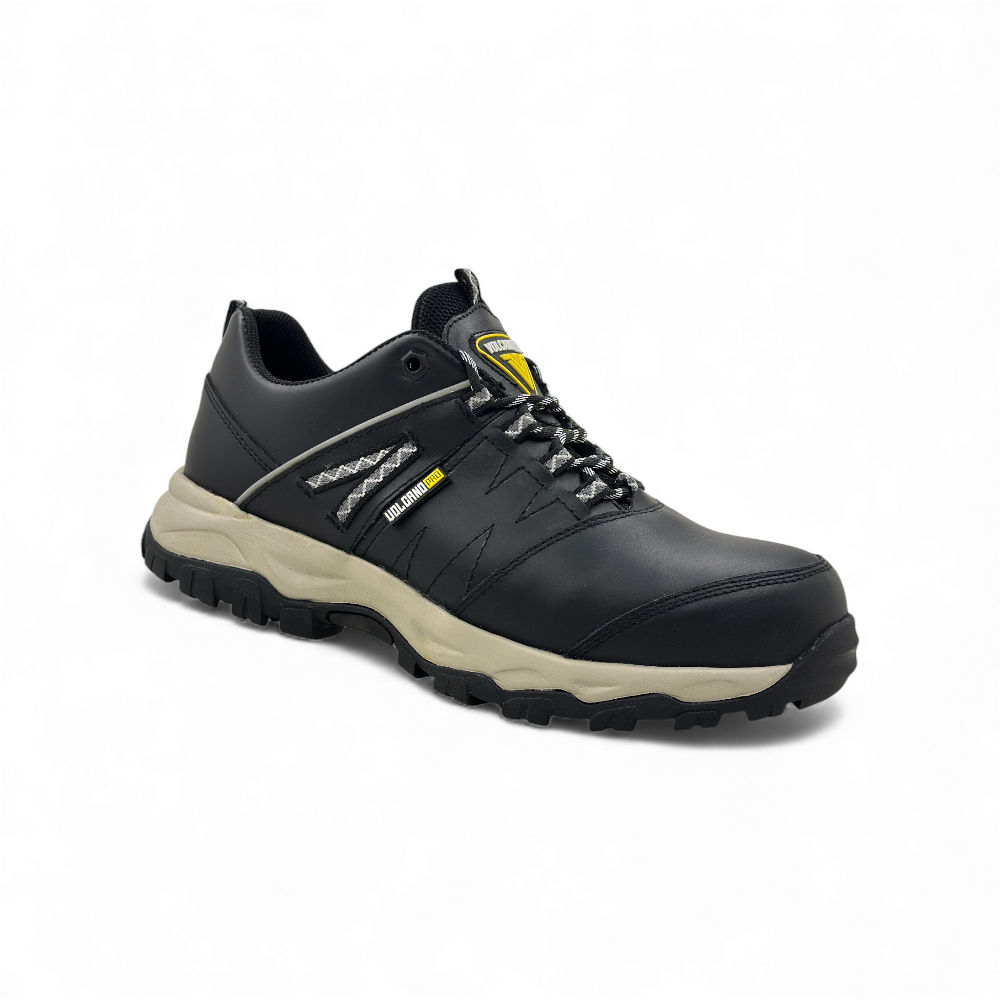 zapatilla de seguridad en cuero con puntera de acero fenix black - Imagen de 4