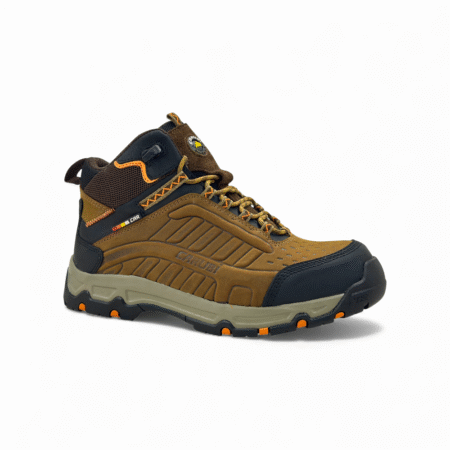 Botín de Seguridad Carubi Pro con Puntera de Acero Castaño