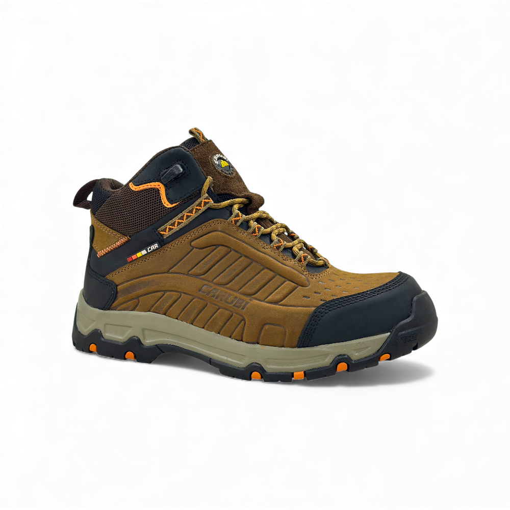 Botín de Seguridad Carubi Pro con Puntera de Acero Castaño