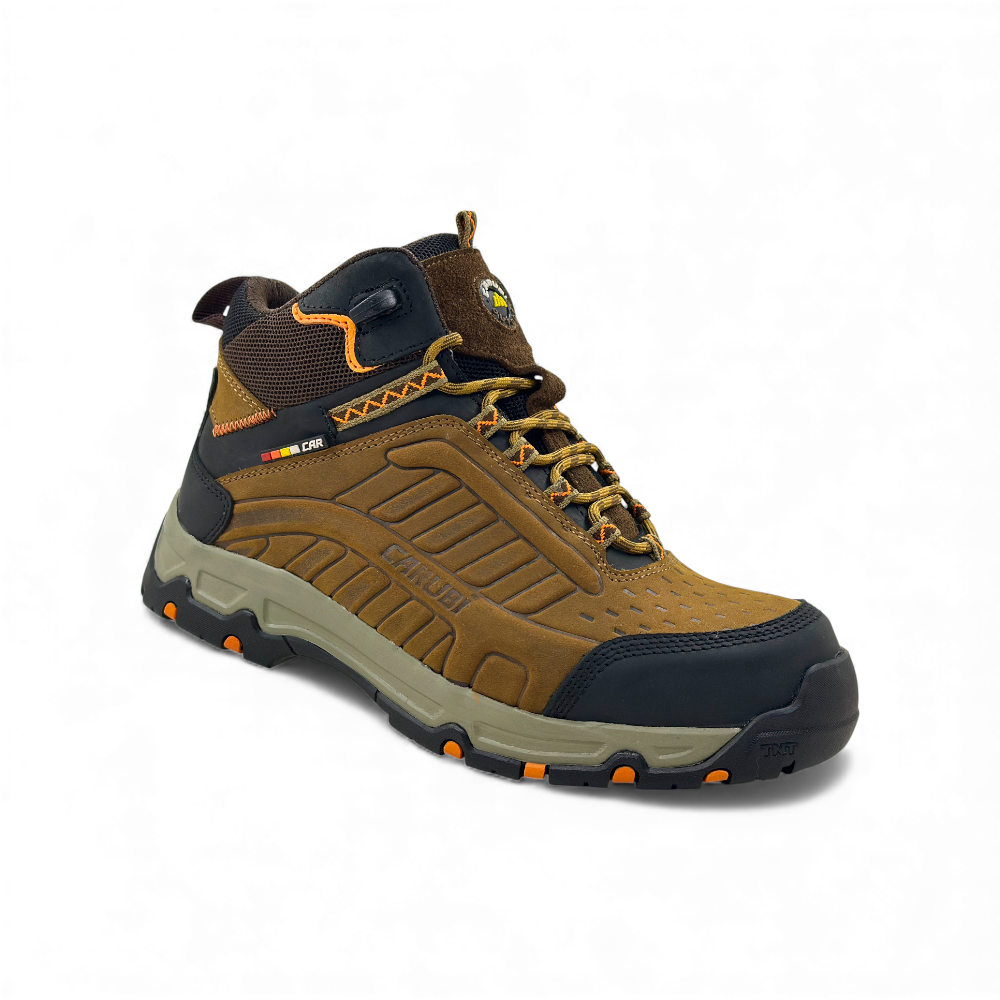 Botín de Seguridad Carubi Pro con Puntera de Acero Castaño - Imagen de 4