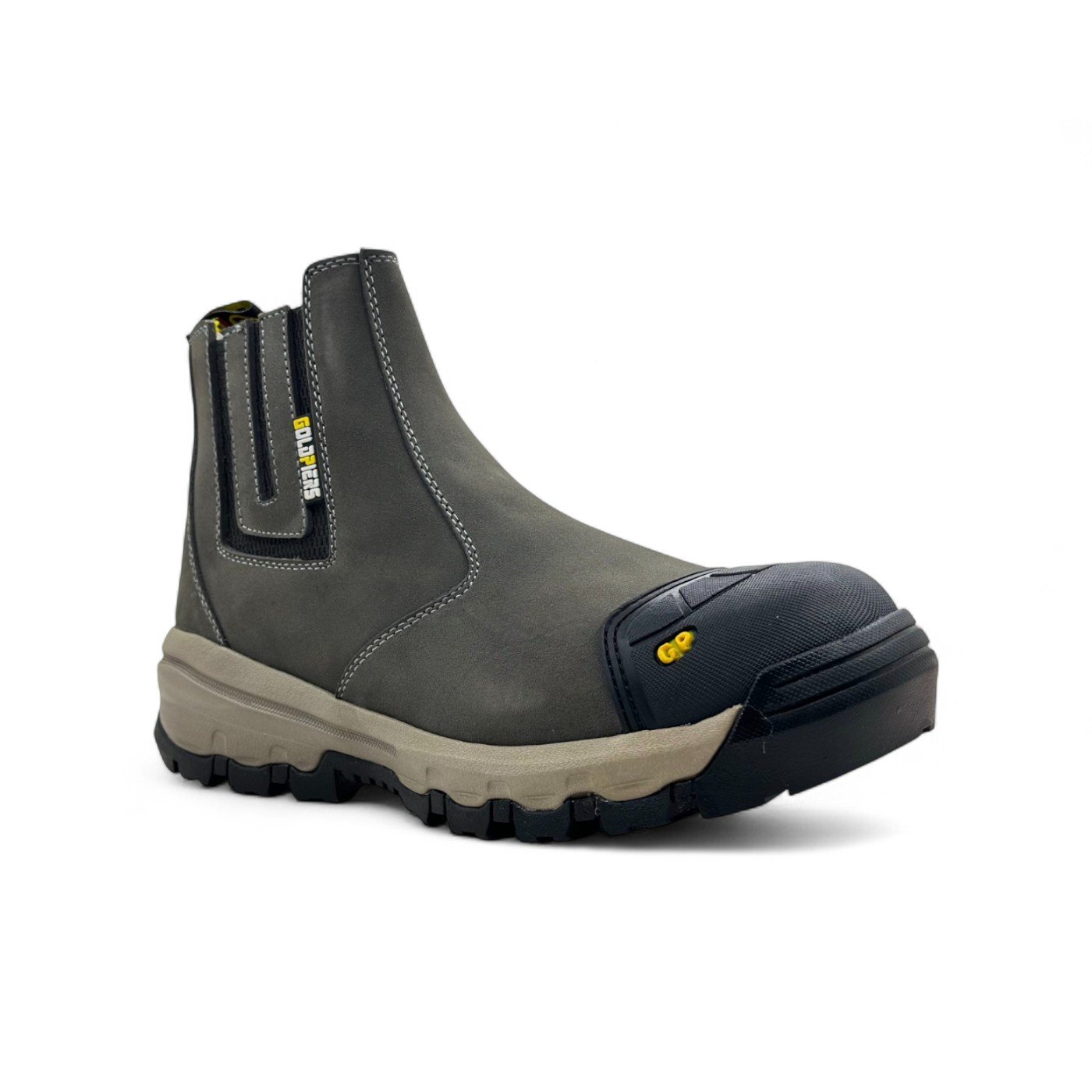 Botas Campera Goldpiers Caña Baja Gris con Punta de Acero y Suela Antideslizante - Imagen de 2