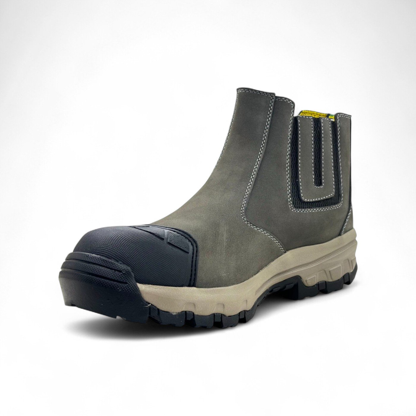 Botas Campera Goldpiers Caña Baja Gris con Punta de Acero y Suela Antideslizante - Imagen de 3