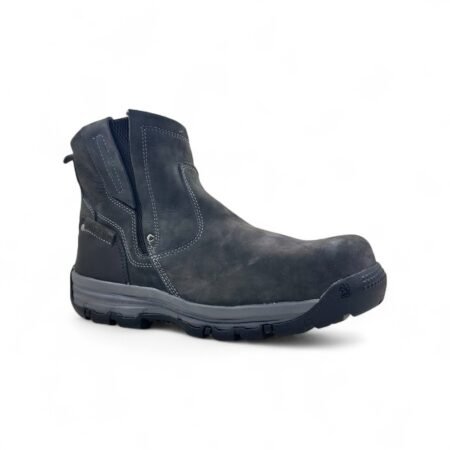 Campera Caña Baja para Soldador de Cuero Nobuck con Puntera de Vaquelita