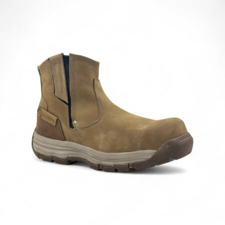 Campera Caña Baja para Soldador de Cuero Nobuck