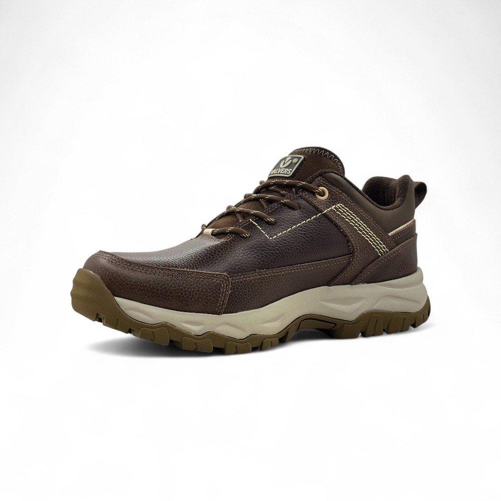 Zapato Casual de Cuero Valvers Ergonomico Marrón con Suela EVA y Caucho - Imagen de 3