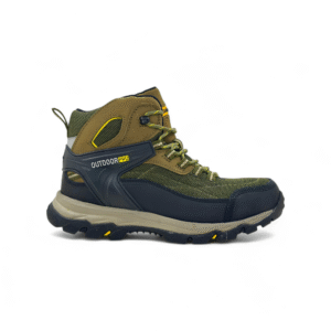 zapatilla de trekking senderismo hombre olivo - Imagen de 2
