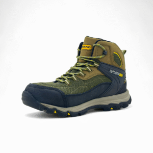 zapatilla de trekking senderismo hombre olivo - Imagen de 3