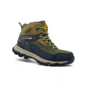 zapatilla de trekking senderismo hombre olivo - Imagen de 4