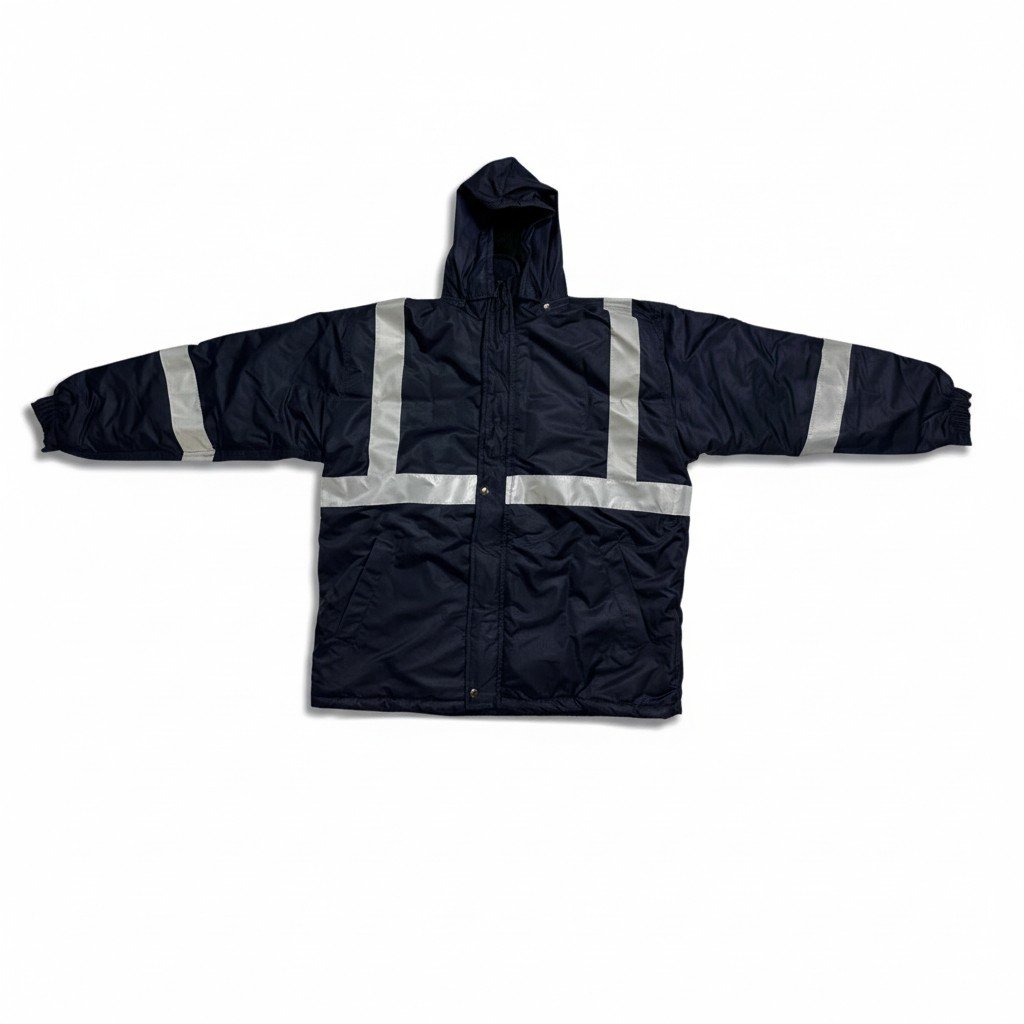 Casaca Térmica Taslan Engomado con Forro Polar y Cintas Reflectivas - Alta Visibilidad y Protección - Imagen de 2