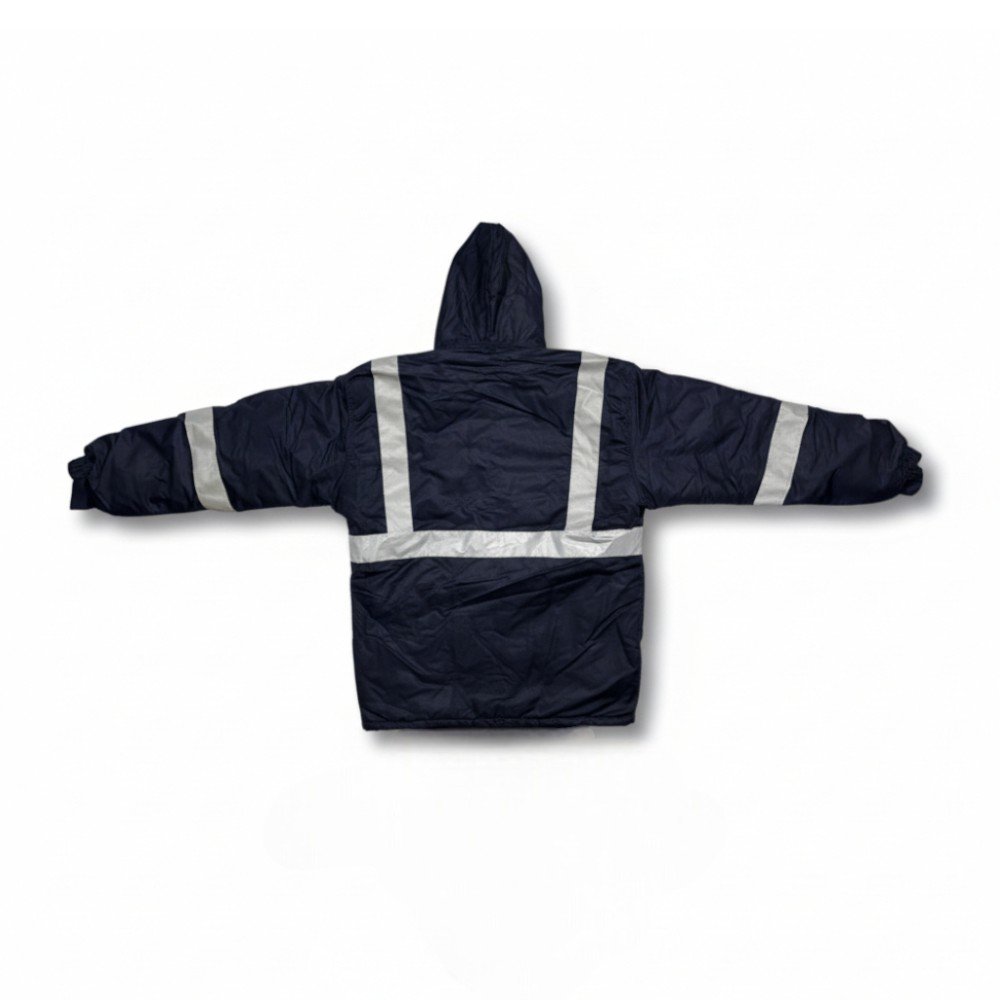 Casaca Térmica Taslan Engomado con Forro Polar y Cintas Reflectivas - Alta Visibilidad y Protección - Imagen de 3