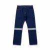 Pantalón Jean de Seguridad con Cinta Reflectiva - Pantalón de Trabajo Jean Procesado