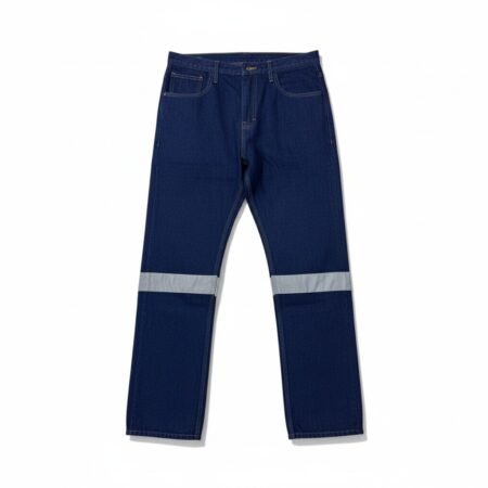 Pantalón Jean de Seguridad con Cinta Reflectiva - Pantalón de Trabajo Jean Procesado