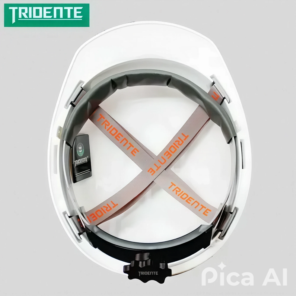 Casco de Seguridad Tridente Blanco Tipo Jockey – Protección Total y Comodidad - Imagen de 2