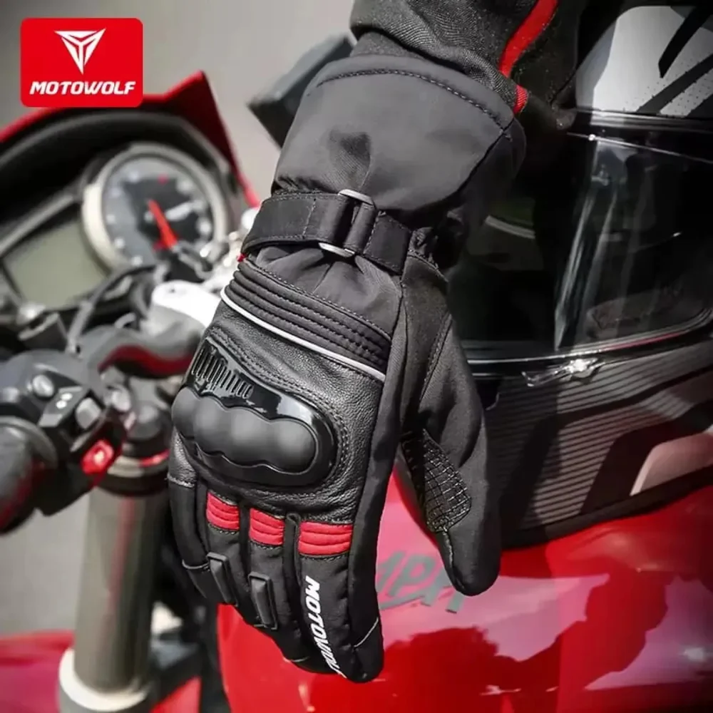 Guantes Impermeables Motowolf para Moto - Protección y Comodidad en Todas las Condiciones Climáticas - Imagen de 2