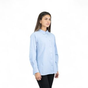 Camisa Hardwork Duck Dry Mujer Celeste - Protección UV, Secado Rápido y Repelente a Manchas - Imagen de 2