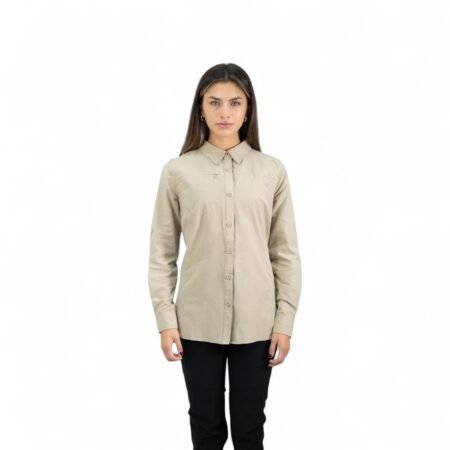 Camisa Hardwork Duck Dry Mujer Beige - Protección UV, Tecnología Quick Dry y Versatilidad