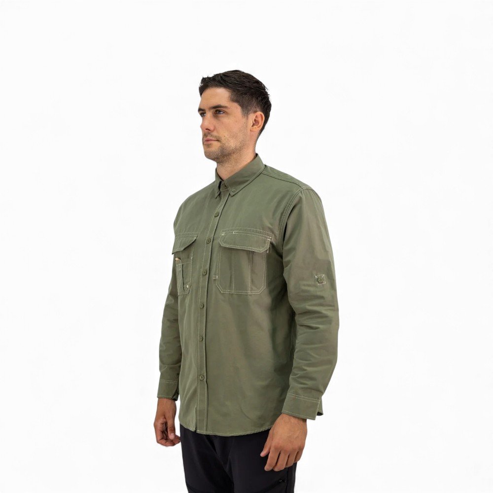 CAMISA Hard Work DUCK DRY Verde - Imagen de 3