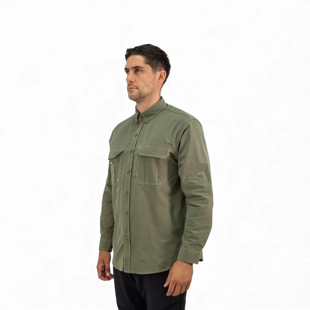 CAMISA Hard Work DUCK DRY Verde - Imagen de 3