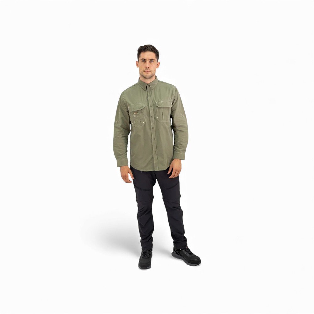 CAMISA Hard Work DUCK DRY Verde - Imagen de 5