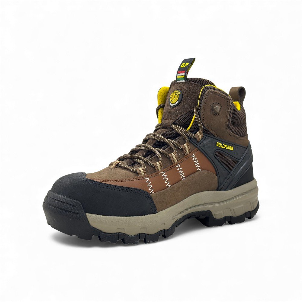 Botín de Seguridad Goldpiers Raptor Marrón | Cuero Nobuck, Puntera de Acero y Suela EVA+Caucho 🥾🟤 - Imagen de 3