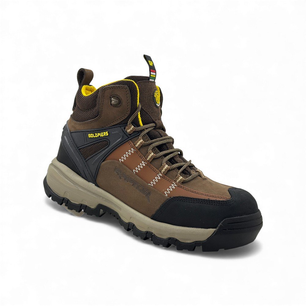 Botín de Seguridad Goldpiers Raptor Marrón | Cuero Nobuck, Puntera de Acero y Suela EVA+Caucho 🥾🟤 - Imagen de 4
