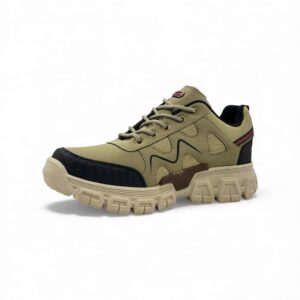 Zapatilla Beige para Hombre | Calzado Ergonómico con Suela de Goma y Pasadores de Nylon 👟✨ - Imagen de 3